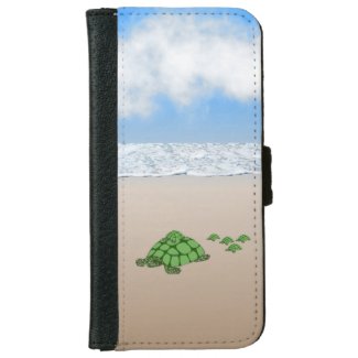 Traveling Terrapin Family iPhone Wallet Case