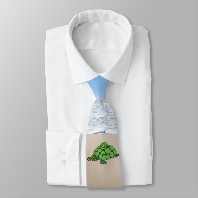 Traveling Terrapin Family Neck Tie (Tied)