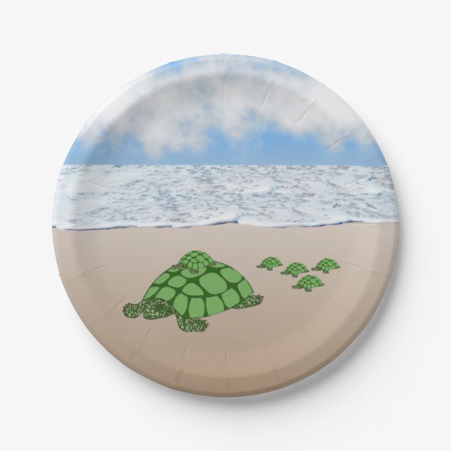 Traveling Terrapin Family Paper Plates (Front)