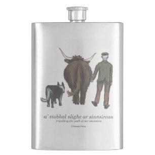 traveling the path of our ancestors in Gaelic Flask
