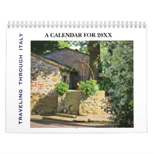 Traveling Through Italy 20XX Calendar