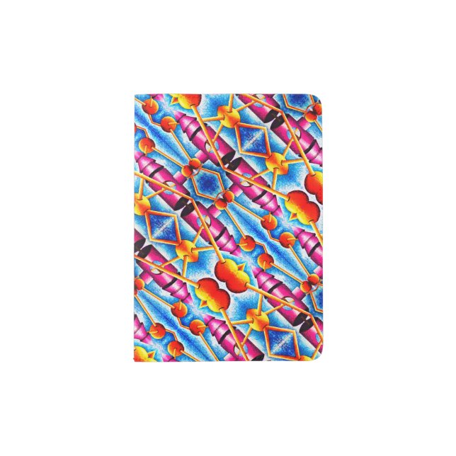Traveling Through Space Pattern 2 Passport Holder (Front)