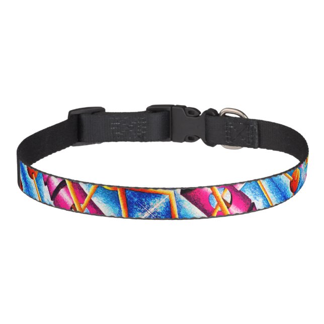 Traveling Through Space Pattern 2 Pet Collar (Front)