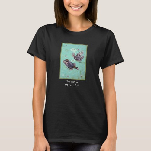 Traveling Trunkfish Womens T_Shirt