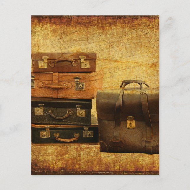 traveling vintage scrapbook paper (Front)