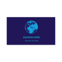 Traveling With Globe Logo Business Card