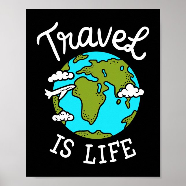Traveling World Travel Poster (Front)