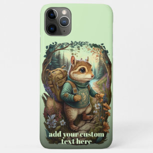 Traveller Chipmunk Wildflower Cottagecore Custom iPhone 11 Pro Max Case