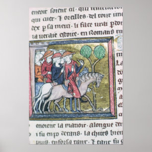 Travellers, from the Roman de Jules Cesar Poster