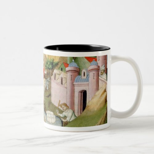 Travellers outside Peking with Odorico Two_Tone Coffee Mug