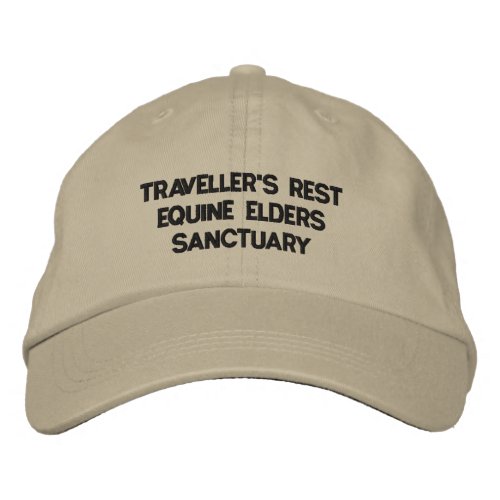 TRAVELLERS REST EQUINE ELDERS SANCTUARY EMBROIDERED BASEBALL HAT