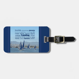 Travelling Adventures Word Fun Luggage Tag