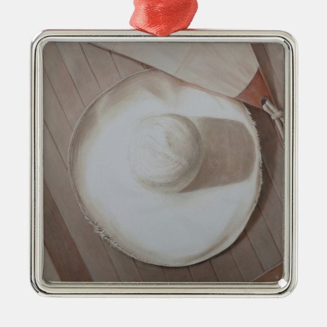 Travelling Hat 2012 Metal Ornament (Front)