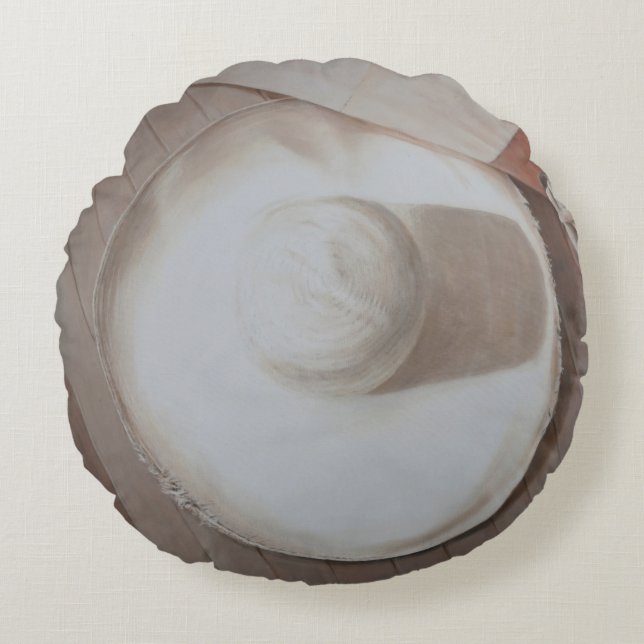 Travelling Hat 2012 Round Pillow (Front)