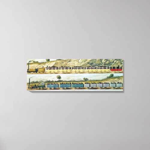 Travelling on the Liverpool and Manchester Canvas Print