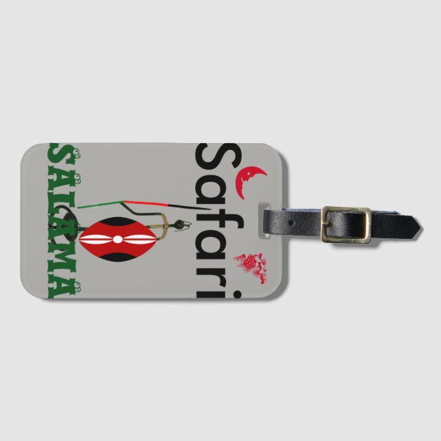 Travelling Safari season Luggage Tag (Front Horizontal)