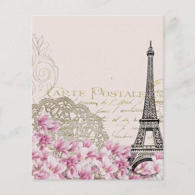 travelling to Paris scrapbook paper (Front)
