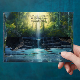 Travelling Waterfall Destination of Our World Envelope