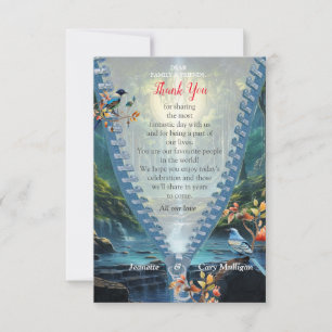 Travelling Waterfall Destination of Our World RSVP Card