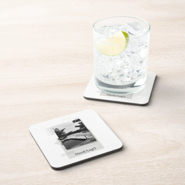 travelog_1 hard plastic beverage coaster (Right Side)