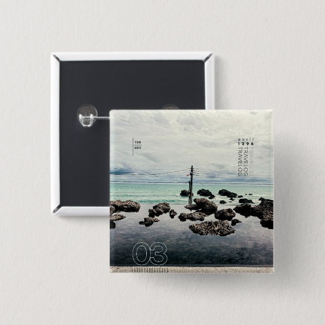 travelog_3 button (Front & Back)