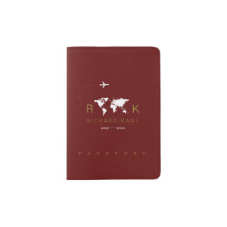Travels Monogrammed Passport Holder