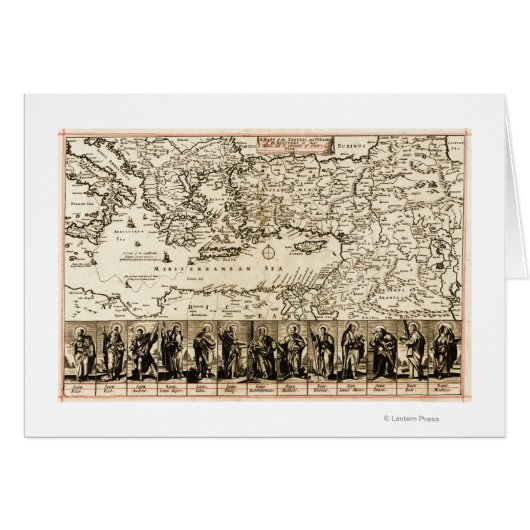 Travels of the Apostle PaulPanoramic Map (Front Horizontal)