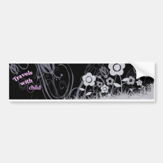 Travels With Child Bumper Sticker