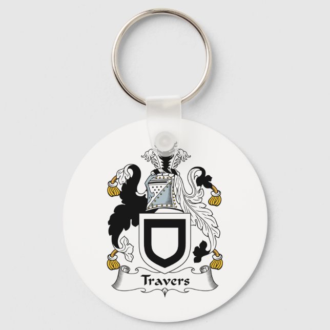 Travers Family Crest Keychain (Front)