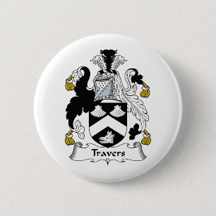 Travers Family Crest Pinback Button