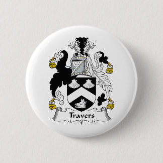 Travers Family Crest Pinback Button