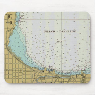 Traverse City Harbor Chart Mouse Pad