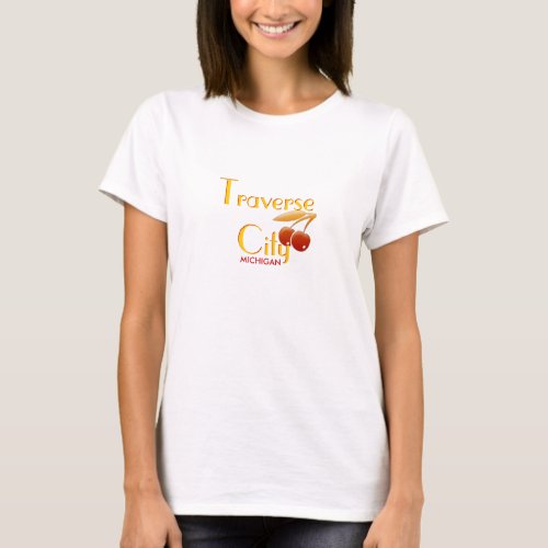 Traverse City MI _ Cherries T_Shirt