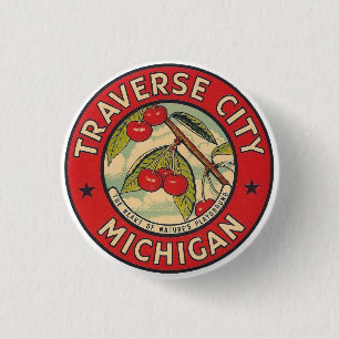 Traverse City, Michigan Button