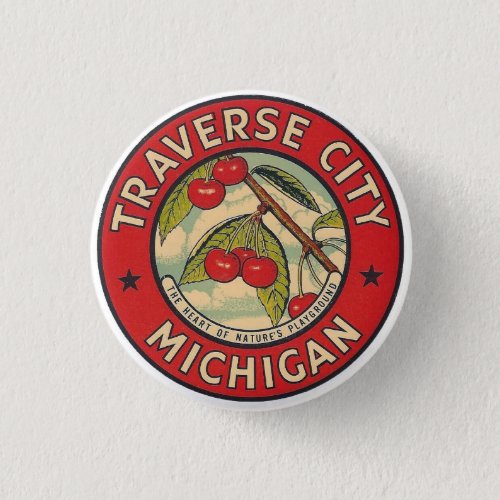 Traverse City Michigan  Button