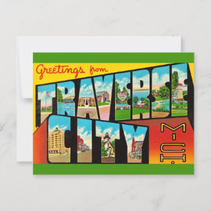 Traverse City Michigan Greeting Postcard