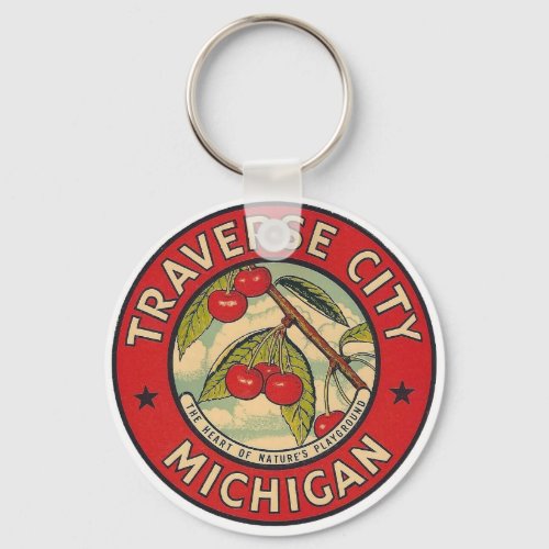 Traverse City Michigan  Keychain