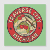 Traverse City, Michigan -  Magnetic Card (Front)