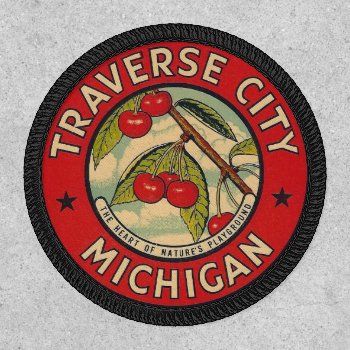 Traverse City  Michigan Patch by TheTimeCapsule at Zazzle