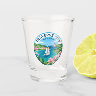 Traverse City Michigan Shot Glass