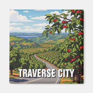 Traverse City Michigan Travel Magnet