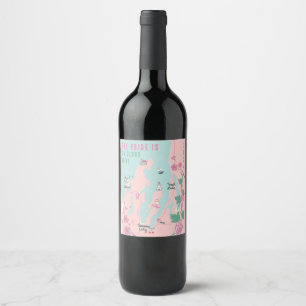 Traverse City On Cloud Wine Bachelorette Label