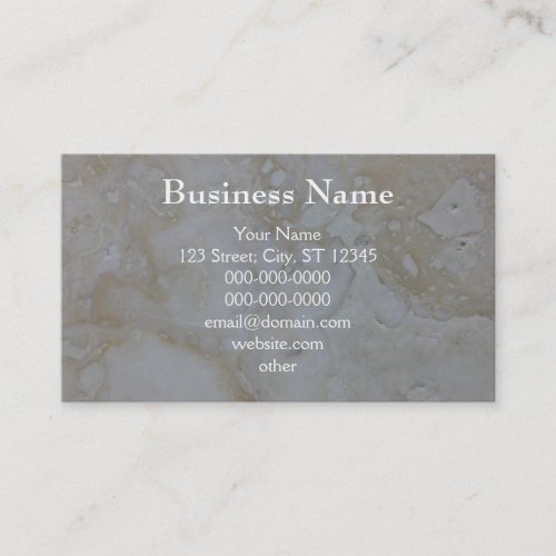 Travertine limestone business card