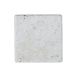 Travertine Photo Magnet Wedding Announcement