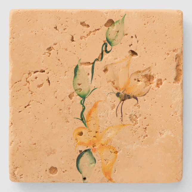 Travertine  stone coaster (Front)