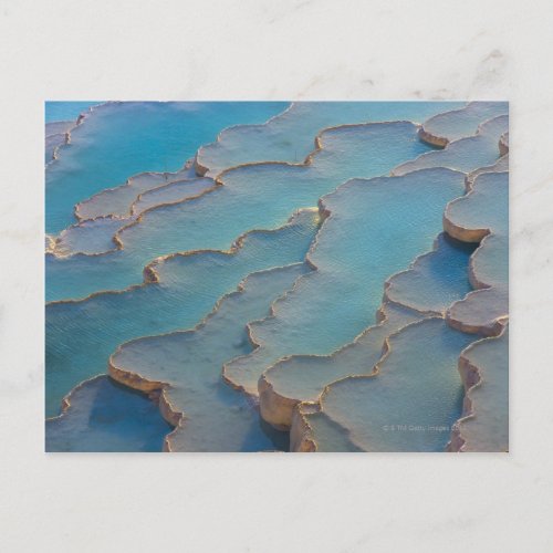 Travertine terraces of Pamukkale Postcard