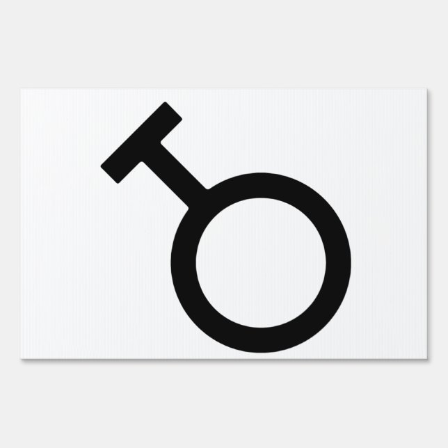 Travesti Gender Symbol Sign (Front)