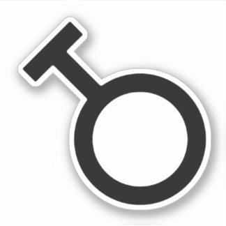 Travesti Gender Symbol Sticker