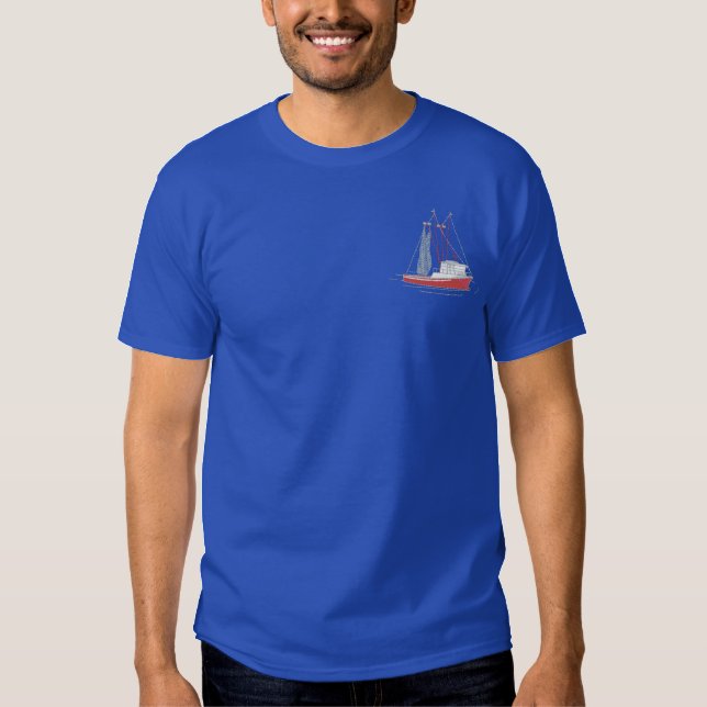 Trawler Embroidered T-Shirt (Front)