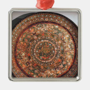 Tray from the Michoacan tribe Metal Ornament